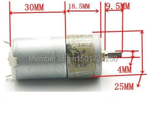 1.2A AC/DC 12V 1500 об/мин 25GA 120mA высокий крутящий момент Электрический мотор коробки