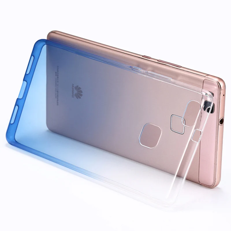 Phone Case for Huawei P9 Lite 2017 Silicone 3D Cartoon Cover Ultrathin Soft Gradient Transparent Back Fundas Carcasas |