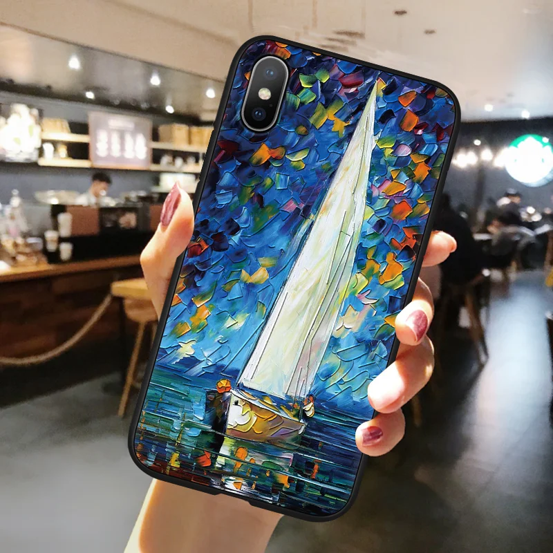 yhfanchu Ван Гог Звездная ночь картина маслом чехол для Xiaomi mi A1 5X6X9 A2 8 Lite Red mi Note 7 6 5 3 Pro 5A 4X S2 4A ТПУ 3D с тиснением и изображением Капа - Цвет: yhfanchu