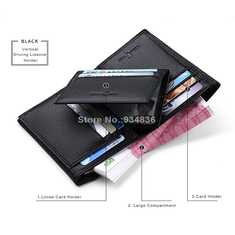 Мужской кошелек из 100% кожи с отделением для карт PL213|small wallet men|small walletsmall brand |