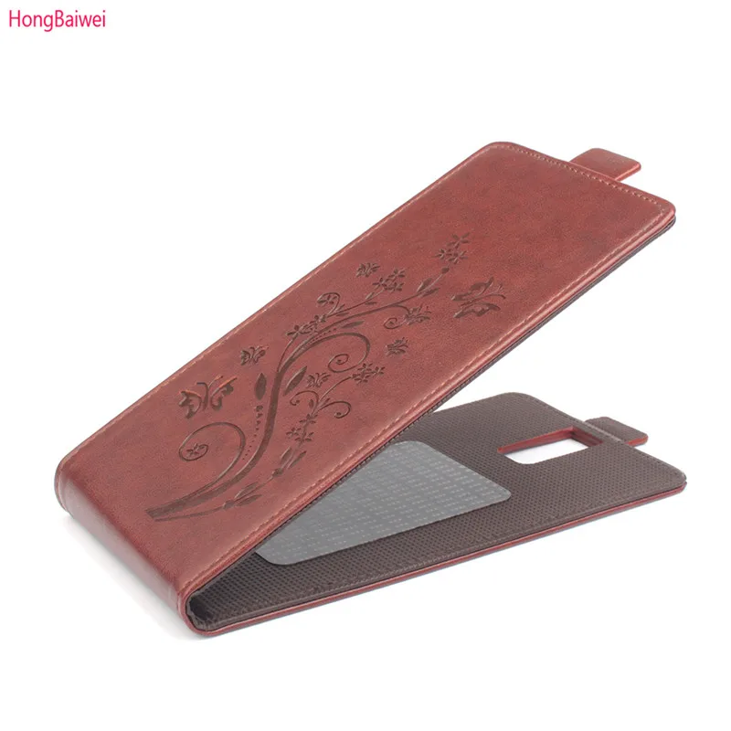HongBaiwei Cover For Oukitel K3 Case Retro Flower Up And Down Vertical Phone Flip Leather K 3 Accessories | Мобильные телефоны и