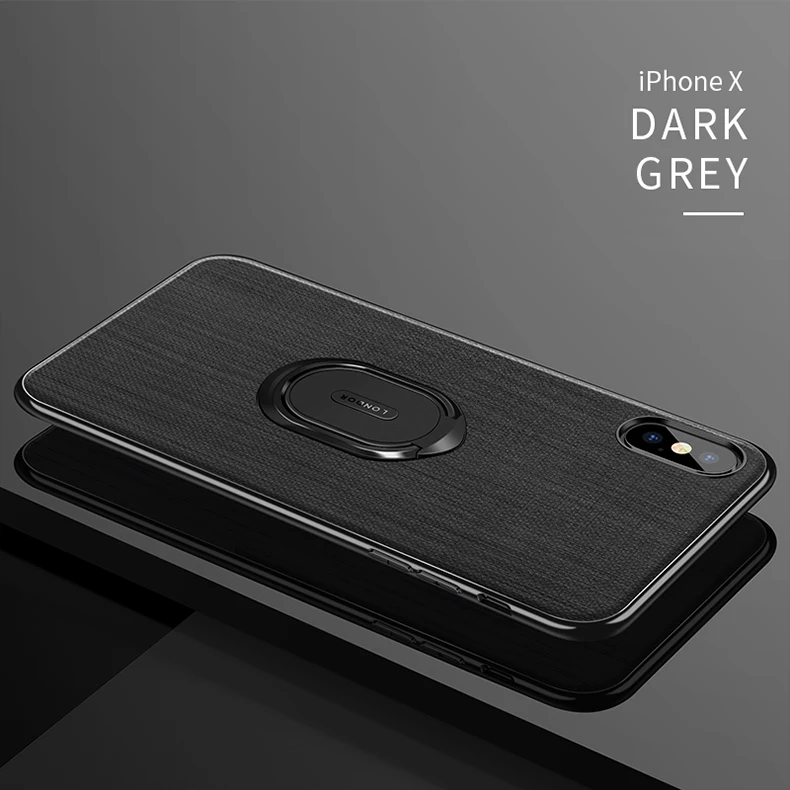 Для iphone Xs Max чехол люкс PU кожа Магнитная автомобиля кольцо держатель телефона Чехлы для iphone X XR 7 8 6 6s плюс Чехол