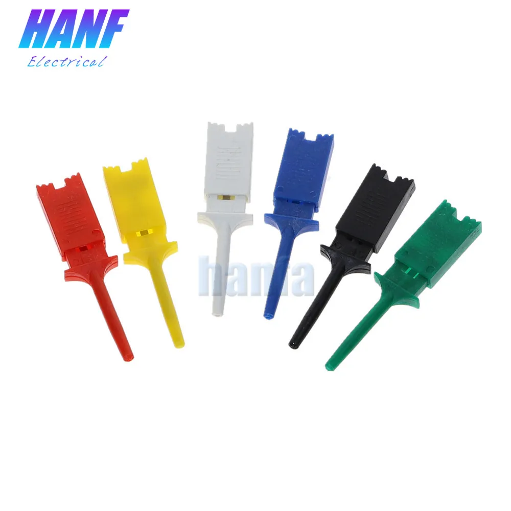 12 шт SMD IC Тест Крюк Зажим Захваты тест зонд логический анализатор зажим