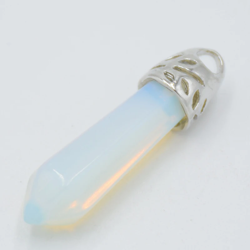 Ожерелье из натуральных розовых кристаллов лазурит черный оникс шестигранная