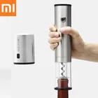 Умная пробка Oringnal Xiaomi Mijia из нержавеющей стали, пробка для красного вина, Быстрый Графин, автоматический штопор для винных бутылок, Электрический штопор