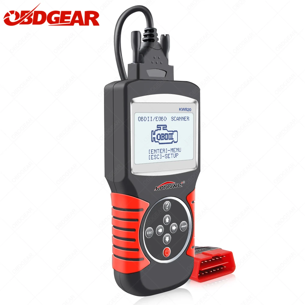 2019 лучшие ODB2 OBD2 сканер KONNWEI KW820 нескольких языков автомобилей инструмент