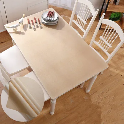 1mm Водонепроницаемый не прозрачный ПВХ скатерти прямоугольник пасторальные мягкие стеклянные подстилки домашний текстиль для декора столовой - Цвет: 1mm