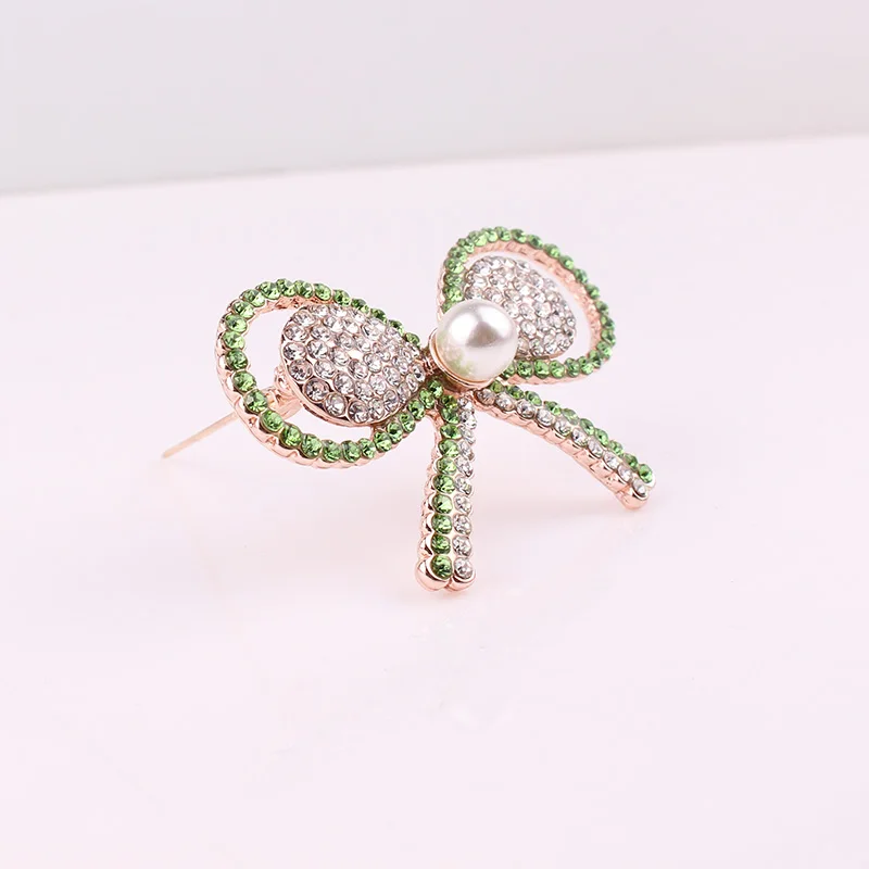 Женские броши TODOX яркие в виде банта с кристаллами эффектные элегантные булавки