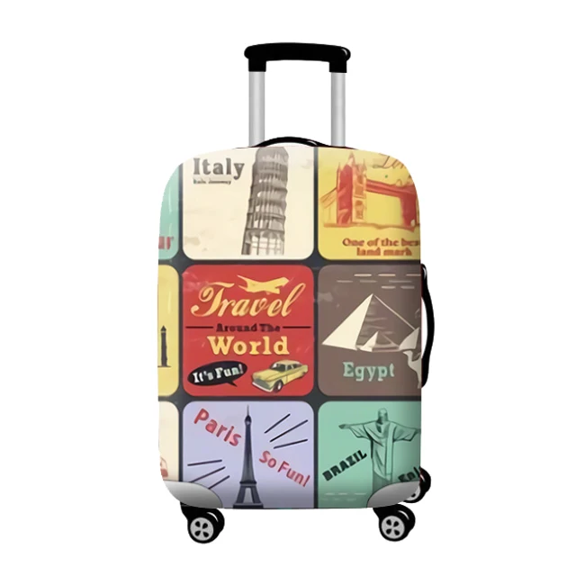 D-Luggage cover HMUNII аксессуары для путешествий эластичный багажный пылезащитный чехол дорожный костюм чехол защитный чехол на чемодан чехол применяется к 18 ''-32'' чехол для костюма - Цвет: D-Luggage cover