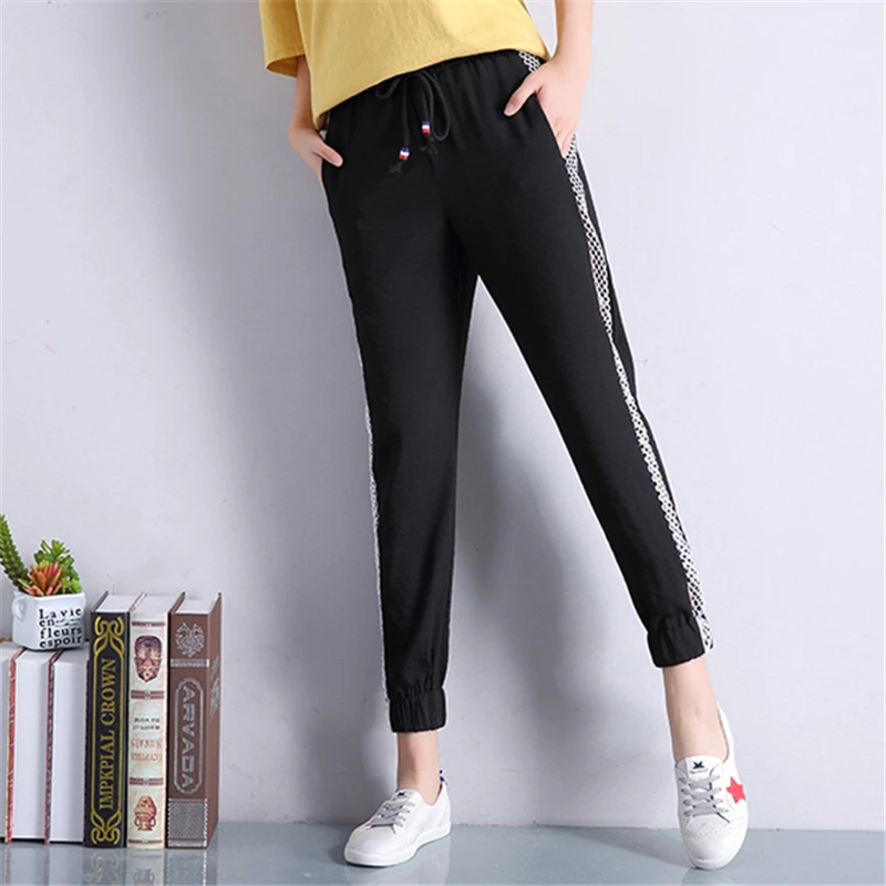 Волшебный цвет чистая пряжа шаровары с лоскутками женский летний отдых тонкие