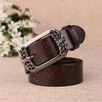 2020 new luxury woman leather belt genuine leather and pu high quality strap pin metal buckle ceinture femme cow leather wbl097