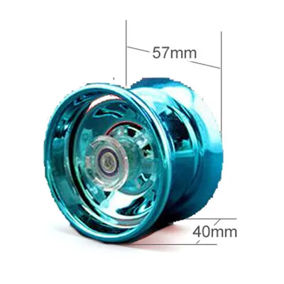 Лидер продаж Йо-йо классические детские игрушки профессиональный магический йо-йо K1 спин Алюминий сплав металла Йо-йо 8 Ball KK с подвижными спиннинг строка - Цвет: blue
