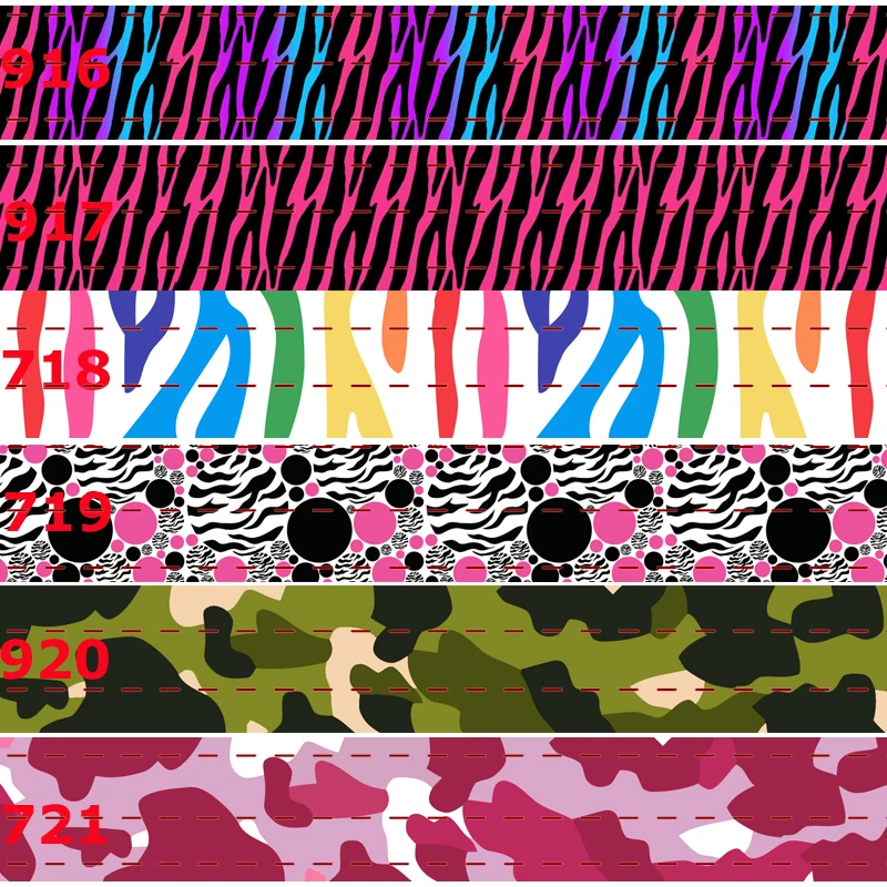 NEW sales 50 yards leopard &amp camo ribbon printed grosgrain ribbons DIY free shipping | Дом и сад