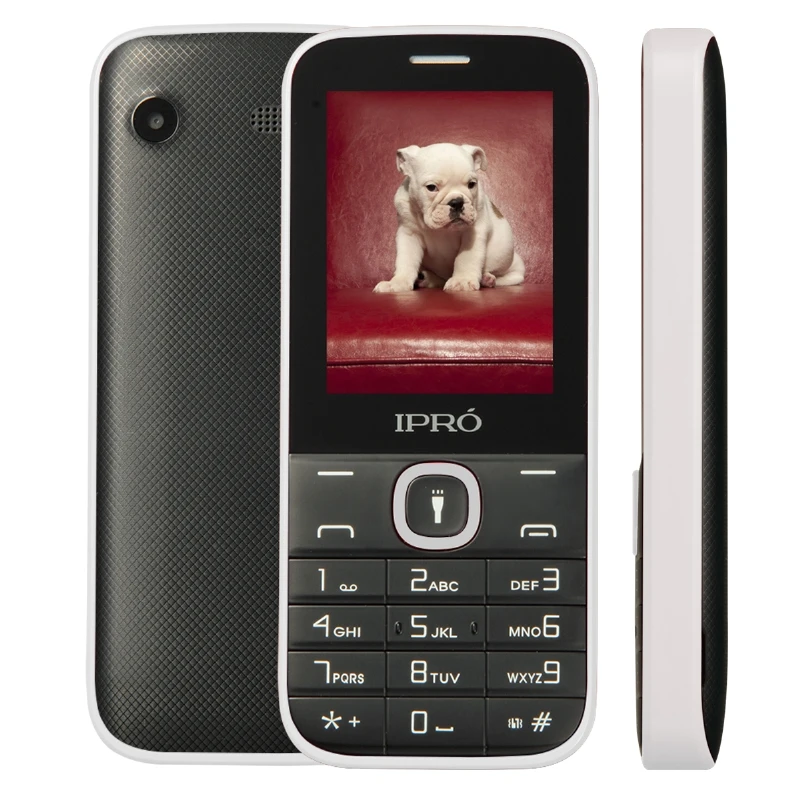 Оригинальный ipro I324F открыл мобильный телефон SC6531DA 2.4 дюймов английский/испанский