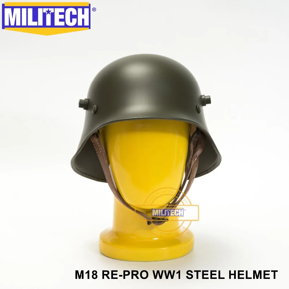 MILITECH Первой мировой войны Оливер-серый зеленый OD Пособия по немецкому языку M18 шлем WW1 немецкий шлем Первая мировая война немецкий репродукция известной картины «Двигатель велосипедный шлем