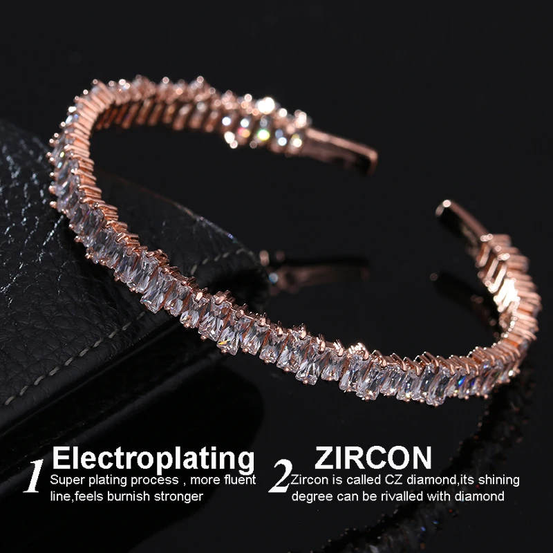 2017 модные регулируемые браслеты на запястье с высококачественным фианитом и в