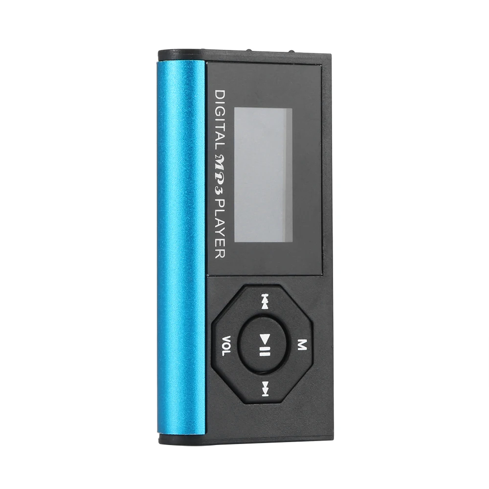 Powstro ЖК-дисплей цифровой музыкальный MP3 плеер без памяти Макс поддержка 16 Гб Micro SD карта TF карта с usb кабель для зарядки
