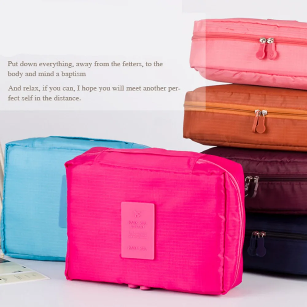 Переносная косметичка для хранения макияжа и туалетных принадлежностей для женщин-кошелек женский косметический набор для путешествий большая сумка водонепроницаемая.