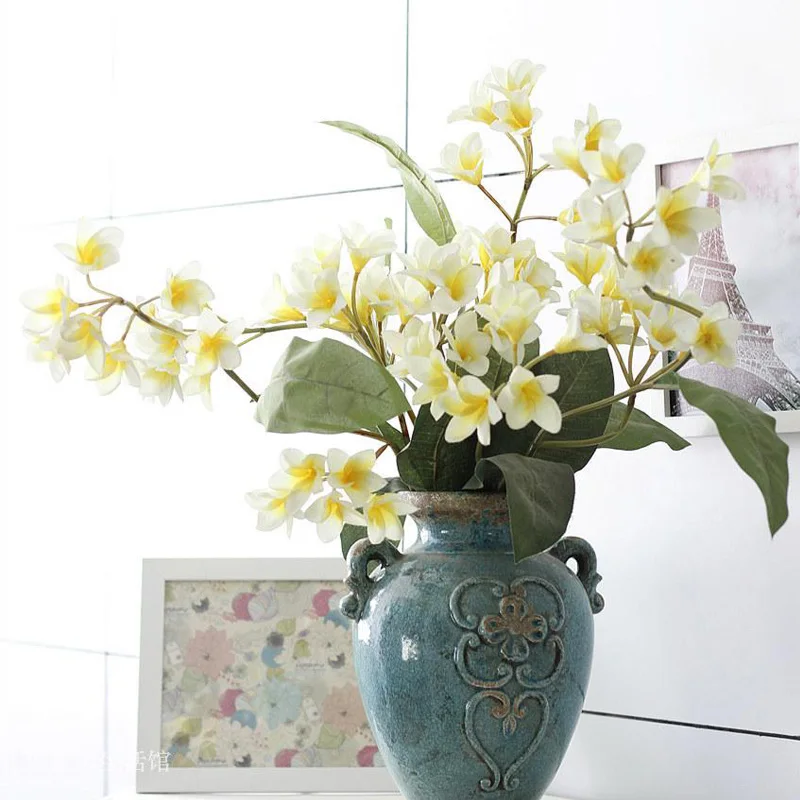 105 см Плюмерия искусственные цветы для свадьбы Шелковый цветок вечерние