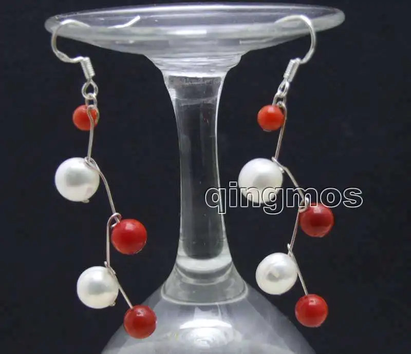 Маленькое 7-8 мм белое плоское круглое боковое отверстие натуральный жемчуг FW и