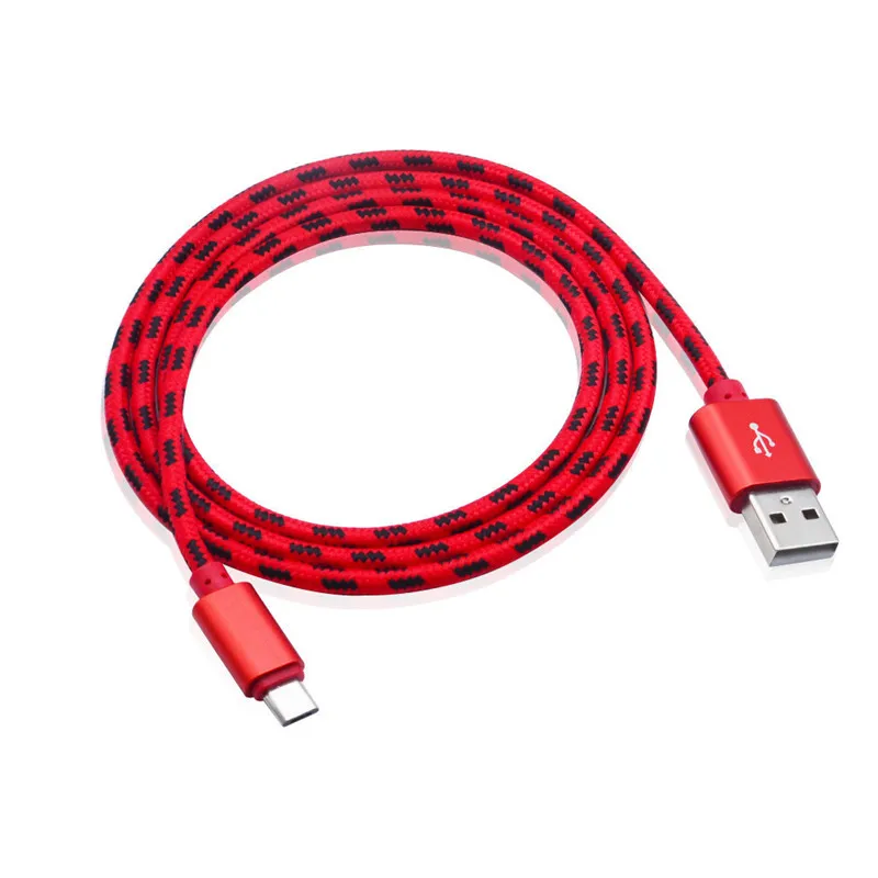 Кабель USB Type C с нейлоновой оплеткой для быстрой зарядки huawei P9 P10 P20 pro Samsung S8 S9 PLUS A3 A5