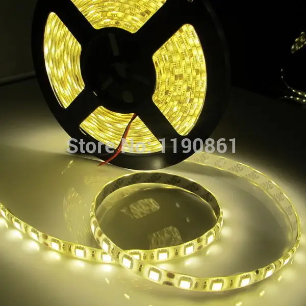 Фото Гибкая СВЕТОДИОДНАЯ лента SMD 5050 60 светодиодов/м 300 5 м водонепроницаемая Гибкая СВЕТОДИОДНАЯ лента SMD 5050 60 светодиодов/м 300 5 м водонепроницаемая
