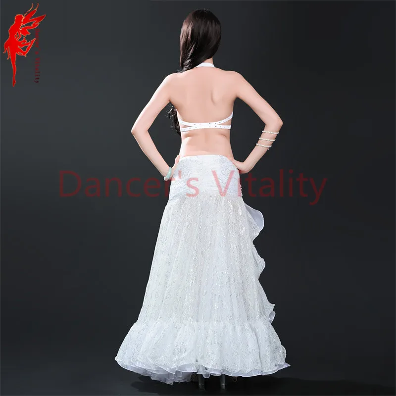 Lady belly dance performance suit stones bra+satin skirt+arms set for women clothes SML | Тематическая одежда и униформа