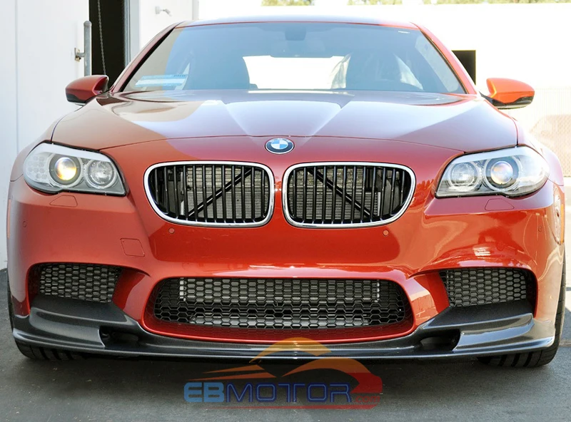 3D Стиль Настоящее углеродное волокно передний спойлер для BMW F10 5 Series M5 модель 2012UP
