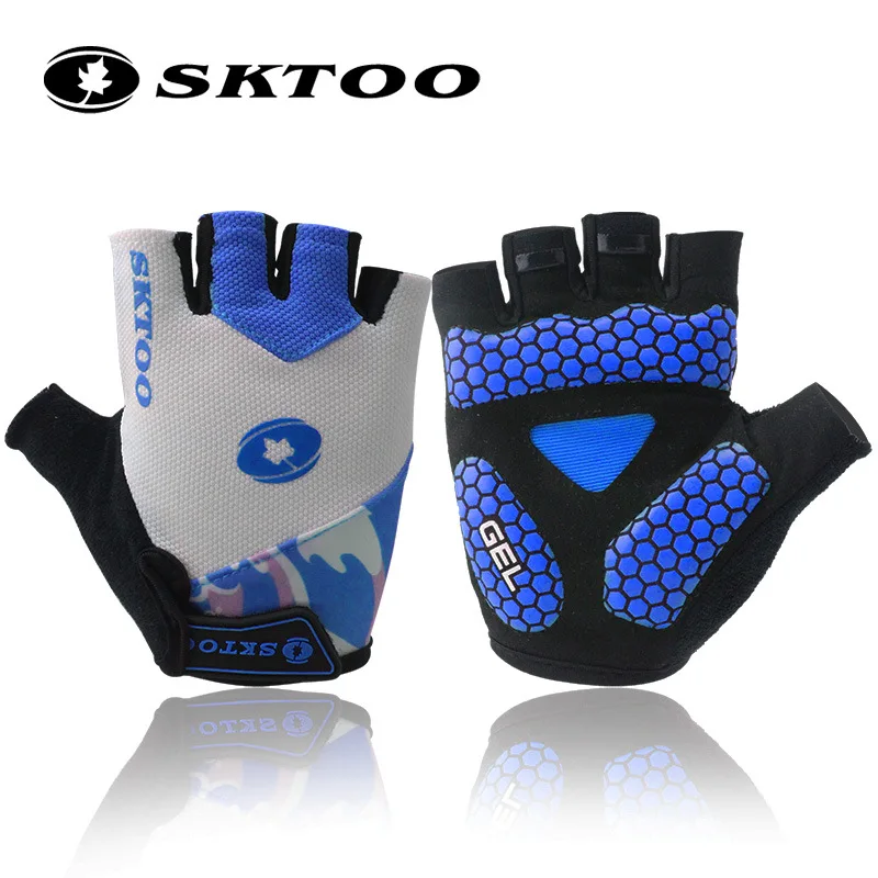 SKTOO лето велоспорт перчатки mtb велосипед половина finger лари pad дышащий
