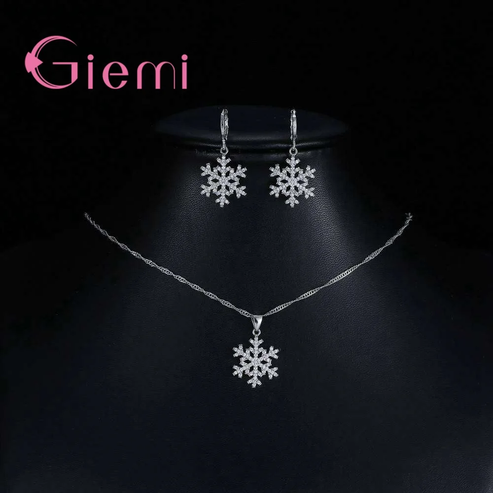 Женский ювелирный комплект из колье и серёг серебра 100% пробы|earrings necklace|wedding jewelry