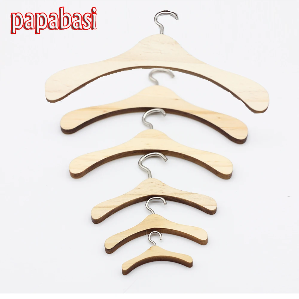 Деревянные вешалки для кукол Papabasi 10 шт./лот 18 дюймов bjd. Аксессуары sd 1/3 1/4 1/6 BJD|dolls