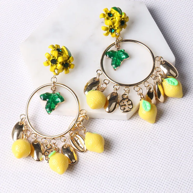 2017 фирменные винтажные бриллианты в стиле барокко желтые цветы Зеленый лист