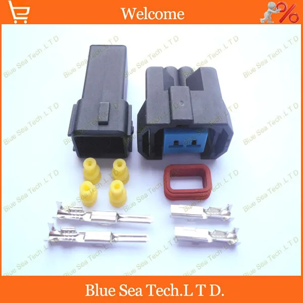 Образец 2 комплекта 2Pin Штепсель для масляной форсунки/соединителя сопло