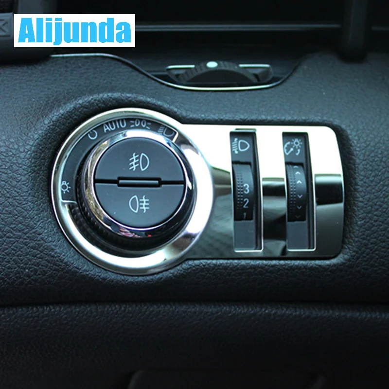 Украшение для переключателя фар из нержавеющей стали Chevrolet Malibu Cruze Trax Opel Mokka ASTRA J