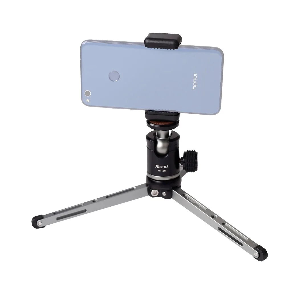 XILETU MT26 + XT15 Настольный кронштейн с высоким подшипником мини настольный штатив и