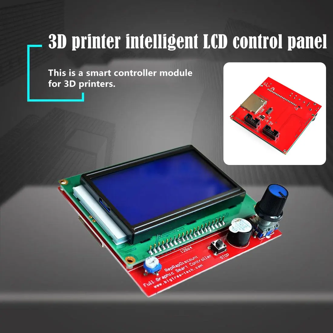 3D Printer Smart LCD Control Panel 3D Printer Parts LCD 12864 display for Controller printer 3d digital print controller