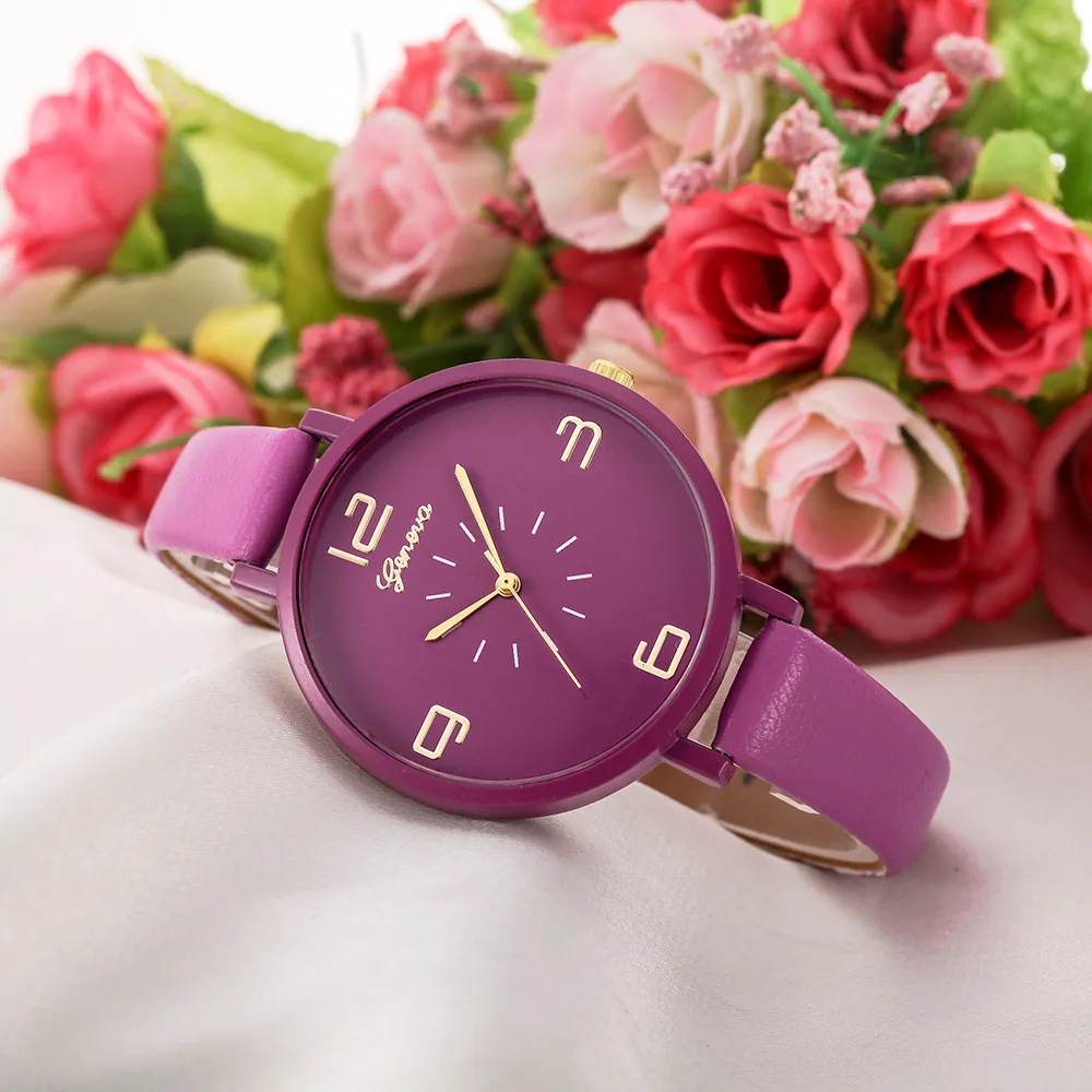 Женские наручные часы модные женские часы Montre Femme GENEVA клетчатые кварцевые наручные часы женские часы Reloj Mujer Элегантные# B