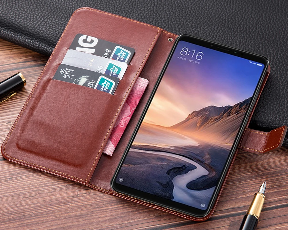 Кожаный чехол книжка для телефона Vertex Impress Nero New Pear Phonic Play Pluto Reef Rosso Весна Тигр