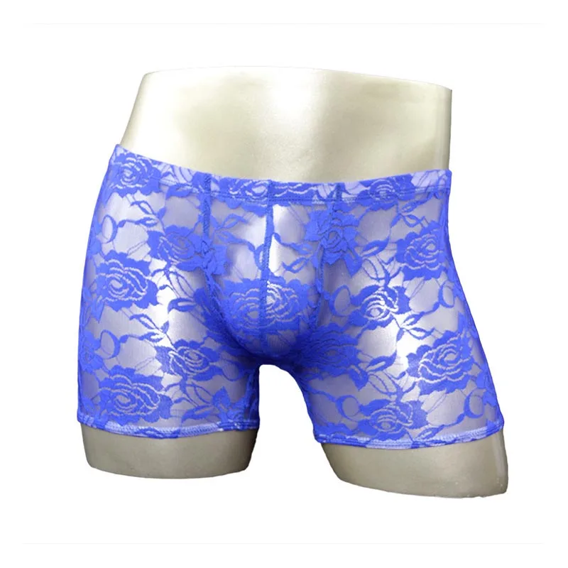Трусы боксеры мужские кружевные 7 цветов цветов|mens lace lingerie|lingerie men sexysexy lingerie for |
