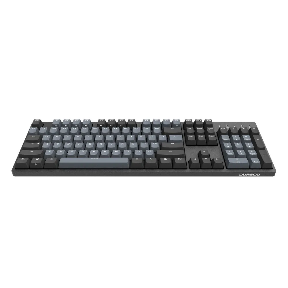 Механическая клавиатура DURGOD с 104 клавишами [Cherry Switch] PBT проводная двумя колпачками