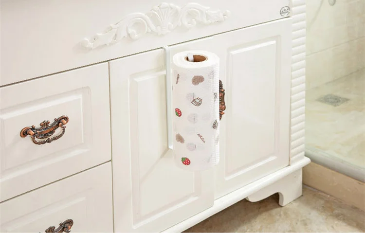 Creative Kitchen Paper Holder Hanging Tissue Towel Rack Bathroom Toilet Roll Cabinet Storage | Дом и сад