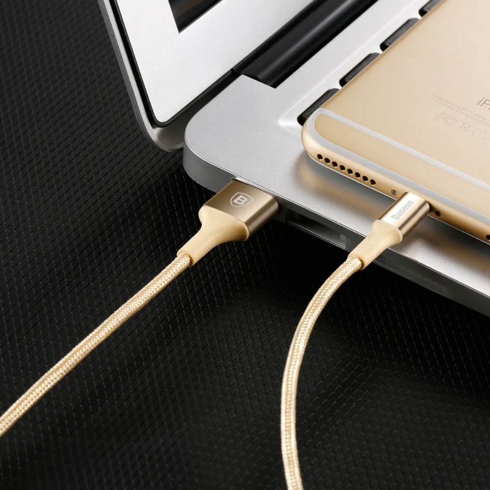Светящийся usb-кабель питания Baseus для iPhone Xs Max XR кабель для быстрой зарядки и синхронизации данных для iPhone 8 7 6s Plus iPad светодиодный кабель для зарядного устройства магнитный кабель зарядка для айфона