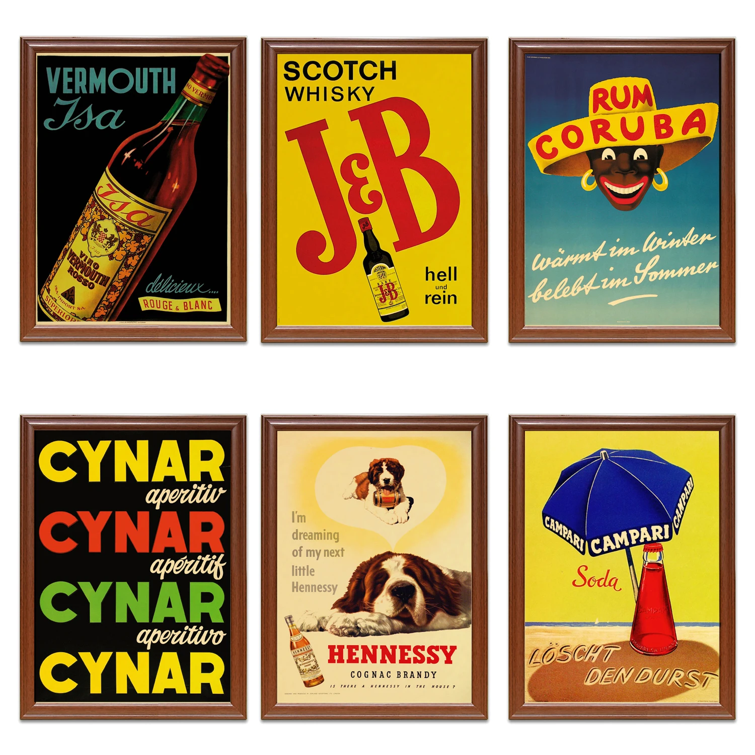 Винтаж 1900s напитков алкоголиков ликера рекламы плакат Вермут ОСА Классическая