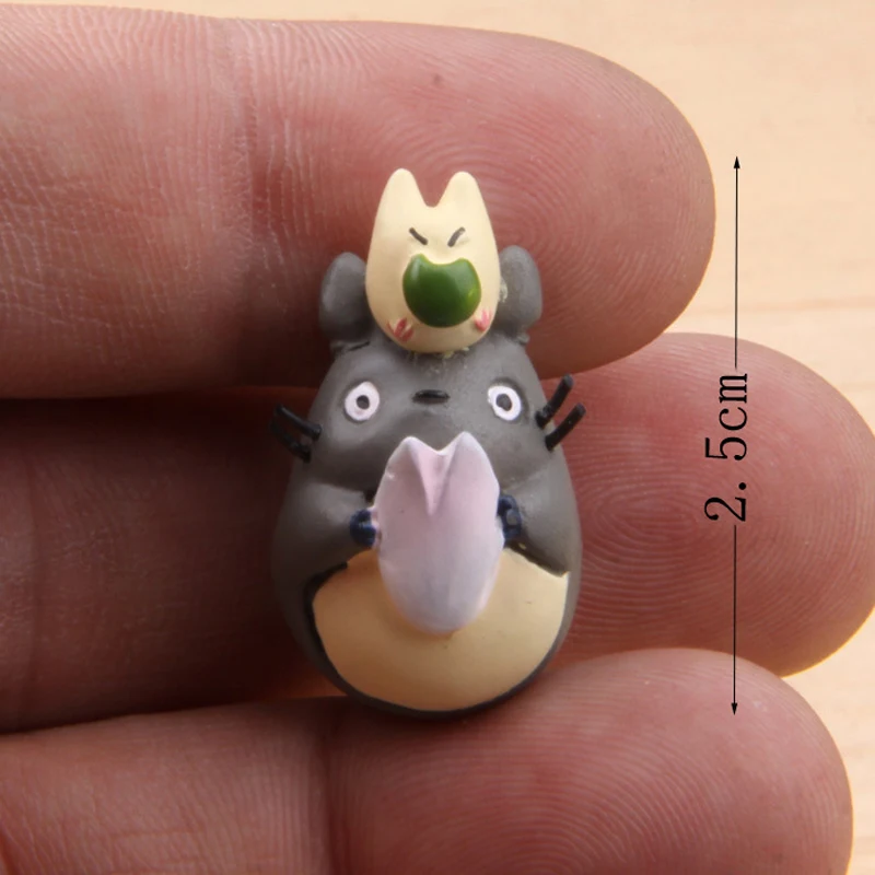 DIY Kawaii Тоторо игрушечные мини-фигурки Хаяо Миядзаки мой сосед ПВХ фигурку