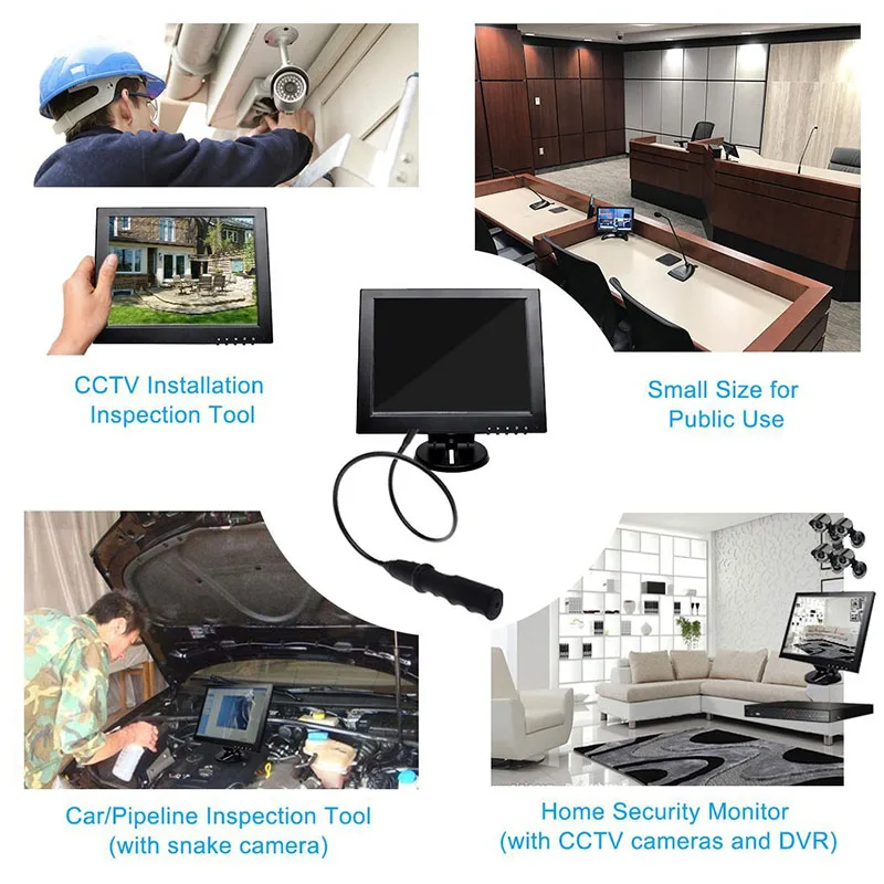 12 дюймовый дешевый жк монитор 800*600 VGA HDMI настольный CCTV монитор|Мониторы| |
