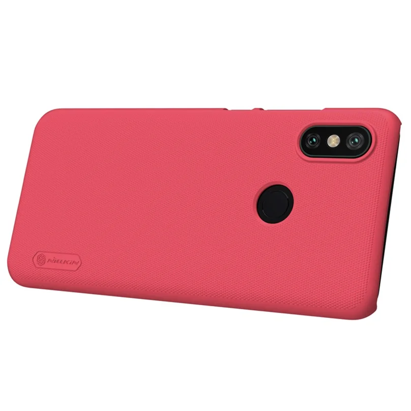 Red NILLKIN чехол для Xiaomi Mi A2 Матовый Защитный чехол для телефона для Xiaomi Mi A2 Жесткий ПК задняя крышка для Xiaomi Mi A2 с подарком - Цвет: Red