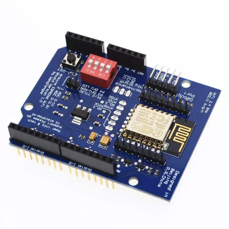 Плата расширения UNO R3 ESP8266 веб-сервер с последовательным WiFi ESP-12E для arduino |