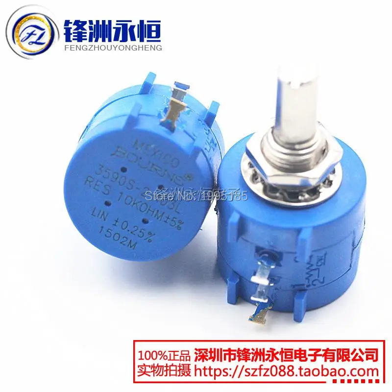 

1PCS 3590S-2-103L 3590S-2 10K OHM 2W 10 Turn Wirewound Potentiometer