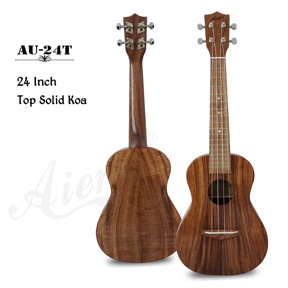 Aiersi бренд Solid Koa concert tenor Гавайские укулеле с сумкой для Укулеле