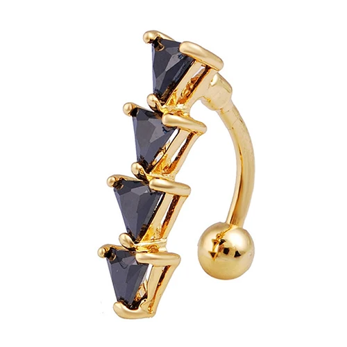 Горячий Секс Женщины Обратного Кристалл Горного Хрусталя Бар Живота Кольцо